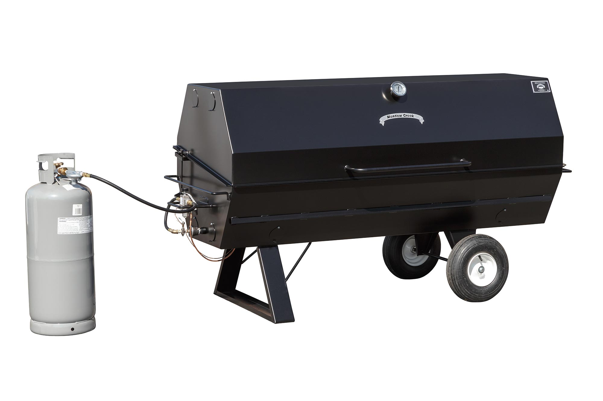 Meadow Creek TS120P Push-Around BBQ Smoker - Meadow Creek Barbecue