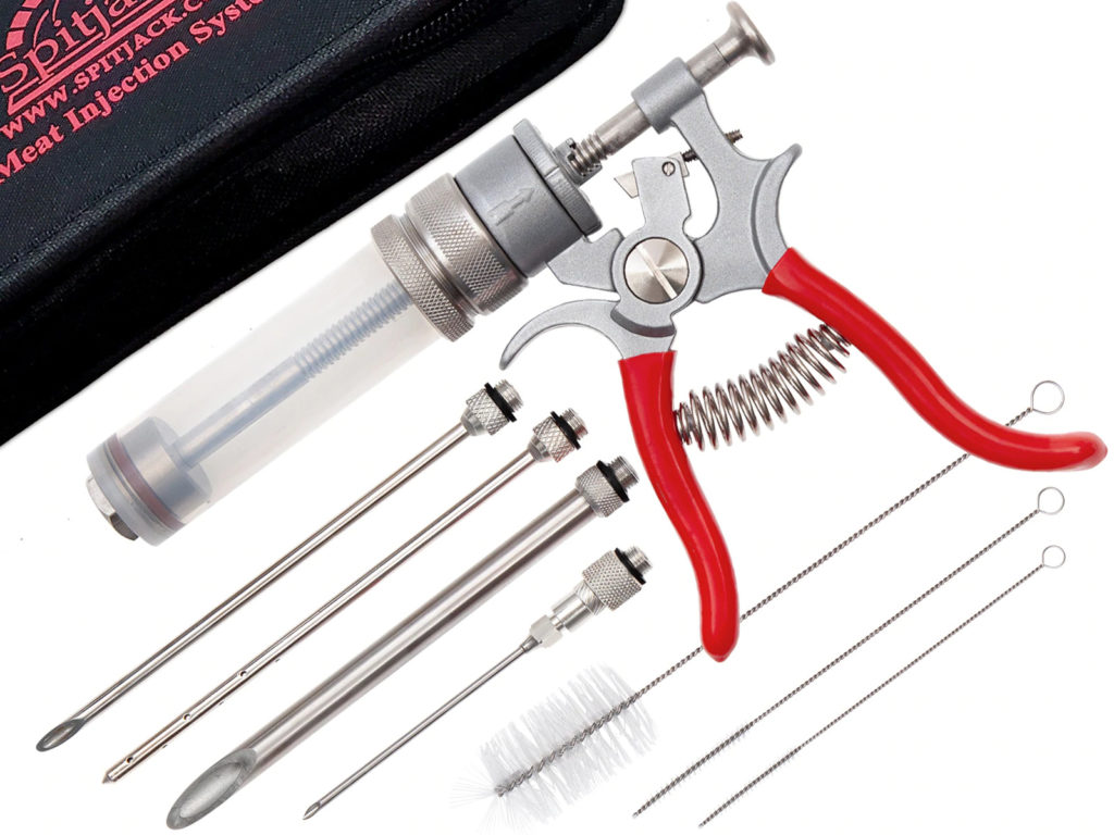 SpitJack Magnum Meat Injector Gun Complete Kit with Padded Soft Case