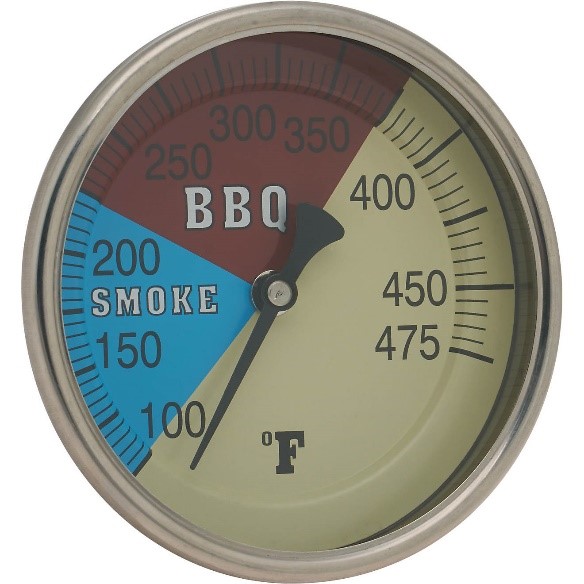 thumbnail image 2 of 4-20x BBQ Grill Thermometer Gauge – Stainless Steel, For Smoker Pit Oven 2 of 4