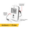 ThermoWorks NODE® Internal Ambient Temperature Sensor PLUS 1 Pro-Series® Probe Port - White