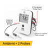 ThermoWorks NODE® Internal Ambient Temperature Sensor PLUS 2 Pro-Series® Probe Ports - White