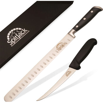 SpitJack Deluxe 11" Slicing Knife & 6" Boning Knife in a Box